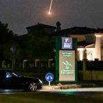 Projektil padá nad Dubaj