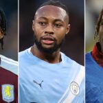 Tammy Abraham, Marc Guehi a Jeremy Jacquet na trojstrannej snímke