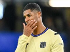 Keď sa hviezde Barcelony hovorí o budúcnosti Man Utd, objaví sa nesúhlas Marcusa Rashforda Gestá Marcusa Rashforda z FC Barcelona počas zápasu MD5 fázy Ligy majstrov UEFA 2025/26 medzi Chelsea FC a FC Barcelona vyzerá skľúčene