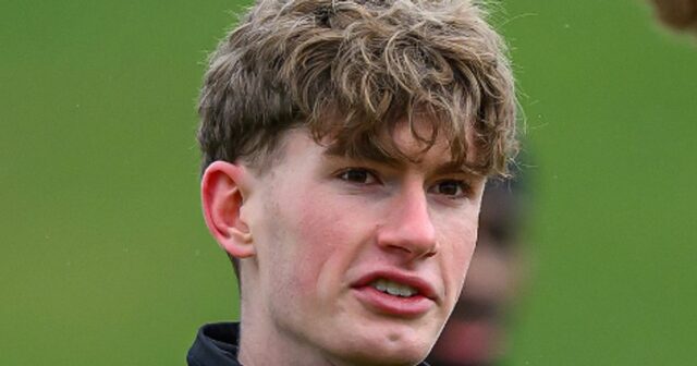 James Wilson počas tréningu Heart of Midlothian