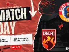 LIVE skóre Východné Bengálsko vs. Sporting Club Delhi, ISL 2025-26: Red and Gold Brigade sa pozerá na naštartovanie tempa, EBFC vs SCD, výkop o 17:00 LIVE skóre Východné Bengálsko vs. Sporting Club Delhi, ISL 2025-26: Red and Gold Brigade sa pozerá na naštartovanie tempa, EBFC vs SCD, výkop o 17:00