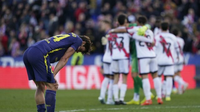 La Liga 2025-26: Rayo Vallecano porazil Atlético Madrid 3-0
