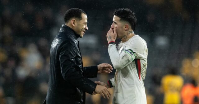 Liam Rosenior s Enzom Fernandezom