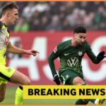 Nico Schlotterbeck oslavuje gól za Borussiu Dortmund