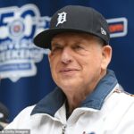 Mickey Lolich je zobrazený počas relácie otázok a odpovedí Tigers v septembri 2018