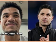 Malik Tillman chce prestup do Arsenalu Malik Tillman oslavuje gól pre Bayer Leverkusen