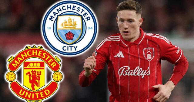 Stredopoliar Nottinghamu Forest Elliot Anderson je cieľom oboch manchesterských klubov