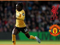 Mateus Mane žiadal cenu problém pre Liverpool, Man United Mateus Mane z Wolves v predzápasovej rozcvičke