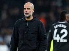 Meškanie poplatkov Man City 115 je trápne a škvrnou na anglickej hre LONDÝN, ANGLICKO - 1. FEBRUÁRA: Hlavný tréner Pep Guardiola z Manchestru City po remíze 2:2 počas zápasu Premier League medzi Tottenhamom Hotspur a Manchester City na štadióne Tottenham Hotspur 1. februára 2026 v Londýne v Anglicku. (Foto: Robin Jones/Getty Images)