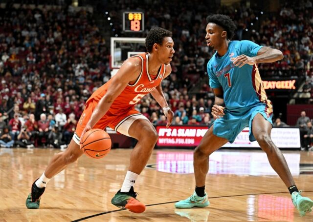 Basketbal NCAA: Miami (FL) v štáte Florida