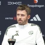 Michael Carrick na tlačovej konferencii