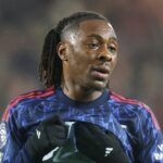 Eberechi Eze z Arsenalu počas zápasu Premier League medzi Brentfordom a Arsenalom na Gtech Community Stadium 12. februára 2026 v Brentforde, Spojené kráľovstvo