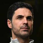 LONDÝN COLNEY, ANGLICKO – 27. JANUÁRA: Manažér Arsenalu Mikel Arteta počas tlačovej konferencie Arsenalu v Sobha Realty Training Center 27. januára 2026 v London Colney, Anglicko. (Foto David Price/Arsenal FC cez Getty Images)