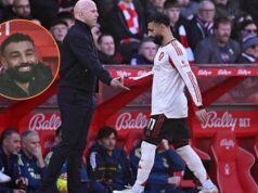 Mohamed Salah sarkasticky reaguje na striedanie Arneho Slotu pri remíze Liverpoolu Mohamed Salah sarkasticky reaguje na striedanie Arneho Slotu pri remíze Liverpoolu