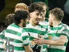 Moja keltská kariéra je konečne pripravená zapáliť po hrdinstvách na Škótskom pohári, sľubuje Seb Tounekti Tounektimu nad stredom gratulujú spoluhráči Celticu po víťazovi predĺženia