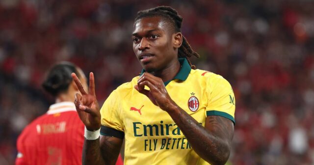 Rafael Leao oslavuje