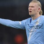 Erling Haaland počas zápasu Manchestru City