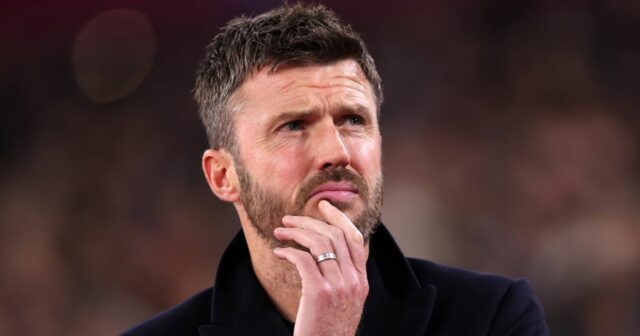 Hlavný tréner Manchestru United Michael Carrick počas zápasu Premier League medzi West Ham United a Manchester United na londýnskom štadióne 10. februára 2026 v Londýne v Anglicku.
