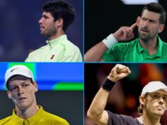 Novak Djokovič je stále nad Jannikom Sinnerom, Carlos Alcaraz zvyšuje vedenie Novak Djokovič je stále nad Jannikom Sinnerom, Carlos Alcaraz zvyšuje vedenie