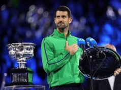 Novak Djokovič poslal odkaz Rafaelovi Nadalovi počas prejavu po prehre na Australian Open Foto od Cynthia Lum/Icon Sportswire/Corbis/Icon Sportswire cez Getty Images