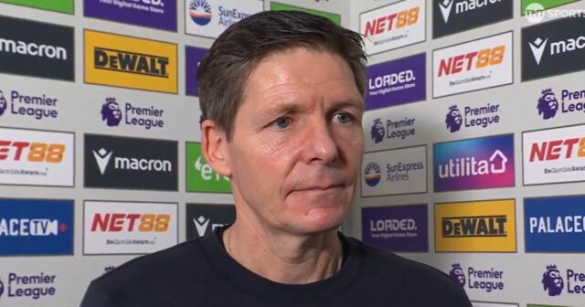 Oliver Glasner v pozápasovom rozhovore