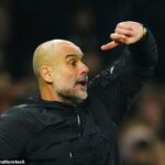 Šéf Manchestru City Pep Guardiola mal v utorok mimoriadnu tlačovú konferenciu