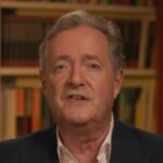 Piers Morgan hovorí do kamery