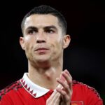 DŽEDDAH, SAUDSKO ARÁBIA - 30. apríla: Cristiano Ronaldo z Al Nassr reaguje počas elitného semifinále Ligy majstrov AFC medzi Al Nassr a Kawasaki Frontale na štadióne King Abdullah Sports City Hall 30. apríla 2025 v Jeddah v Saudskej Arábii. (Foto: Yasser Bakhsh/Getty Images)