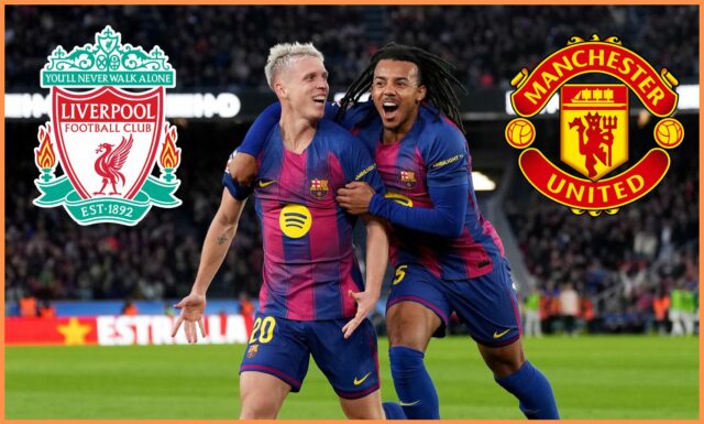 Jules Kounde v akcii za Barcelonu