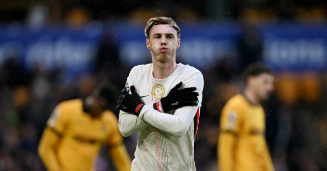 Cole Palmer oslavuje 