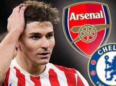 Prestupová preferencia Juliana Alvareza sa objavuje uprostred záujmu Arsenalu a Chelsea DŽDDAH, SAUDSKÁ ARÁBIA - JANUÁR 08: Julian Alvarez z Atlética Madrid sa pozerá počas semifinálového zápasu španielskeho Superpohára medzi Real Madrid a Atletico Madrid na štadióne King Abdullah Sports City Hall 8. januára 2026 v Jeddah v Saudskej Arábii. (Foto: Yasser Bakhsh/Getty Images)