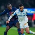 Ethan Nwaneri v akcii za Marseille proti Parížu Saint-Germain