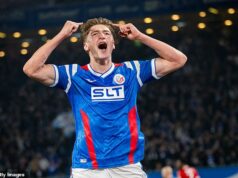 Rangers prekonali prestupový termín 4 milióny libier za nemeckého útočníka Naderiho Rangers zaplatili 4 milióny libier za získanie nemeckého útočníka Ryana Naderiho z Hansy Rostock