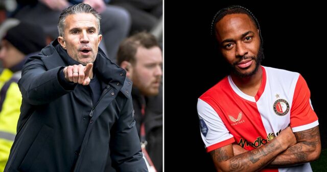 Robin van Persie vydáva vyhlásenie, že Raheem Sterling ZAKÁZAL trénovať Raheem Sterling z Arsenalu počas tréningu na Emirates Stadium