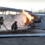 Ruské bezpilotné lietadlo podpálilo čerpaciu stanicu na východe Ukrajiny | Rusko-ukrajinská vojna