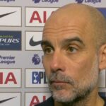 Pep Guardiola hovorí v pozápasovom rozhovore