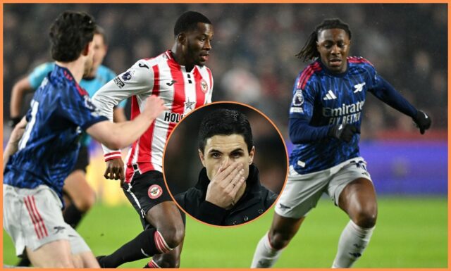 Sen Eberechi Eze Arsenal sa mení na nočnú moru Eberechi Eze v akcii za Arsenal