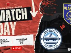 Skóre Kerala Blasters vs Mumbai City LIVE, ISL 2025-26: KBFC sa chce odraziť víťazstvom, aktualizáciami zápasov, výkopom o 19:30 Skóre Kerala Blasters vs Mumbai City LIVE, ISL 2025-26: KBFC sa chce odraziť víťazstvom, aktualizáciami zápasov, výkopom o 19:30
