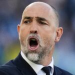 Hlavný tréner Juventusu Igor Tudor počas futbalového zápasu Serie A medzi Laziom a Juventusom na olympijskom štadióne v Ríme