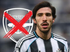 Spojenie Sandra Tonaliho s Arsenalom bolo zamietnuté, pretože Newcastle si v deň uzávierky „pýtal“ od Gunners 100 miliónov libier Spojenie Sandra Tonaliho s Arsenalom bolo zamietnuté, pretože Newcastle si v deň uzávierky „pýtal“ od Gunners 100 miliónov libier