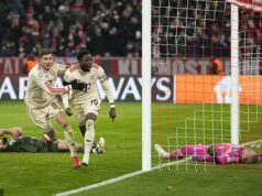 Spomienka na takmer nezdar proti Bayernu Mníchov motivuje obrancu Celticu Austona Trustyho ísť ešte o krok ďalej, keď sa ozval Stuttgart Alphonse Davies z Bayernu Mníchov oslavuje svoj neskorý gól, ktorý spečatil minuloročný odchod Celticu