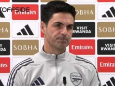 Správy Arsenalu: Mikel Arteta vymyslel nový plán, keď sa objavila aktualizácia rozhovorov o zmluve Brazílsky útočník Arsenalu #09 Gabriel Jesus oslavuje po strelení štvrtého gólu tímu počas štvrtého zápasu anglického FA Cupu medzi Arsenalom a Wigan Athletic.