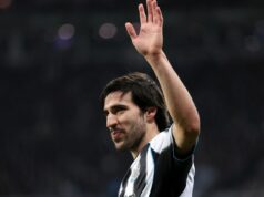 Správy Arsenalu: Vydanie Newcastlu Sandro Tonali sa aktualizuje, keď sa objaví prestupová medzera Sandro Tonali z Newcastle United FC (8) príde na zápas Premier League medzi Newcastle United FC a Tottenham Hotspur FC v St James' Park 01. septembra 2024 v Newcastle upon Tyne v Anglicku.