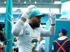 Správy: Delfíny uvoľňujú hranu rusher Bradley Chubb NFL: New Orleans Saints v Miami Dolphins