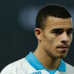 Mason Greenwood počas porážky Marseille s Parížom Saint-Germain