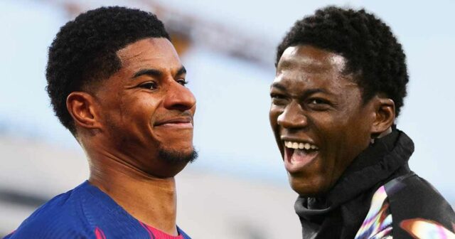 Kobbie Mainoo a Marcus Rashford
