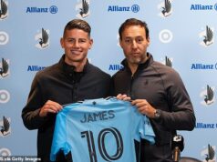 Superhviezda Svetového pohára James Rodriguez sa len tesne vyhla dráme na ICE v Minnesote po tom, čo hrozilo, že chaos vo vízach zmarí nový štart v MLS James Rodriguez konečne dostal víza po tom, čo tento mesiac podpísal zmluvu s Minnesotou United