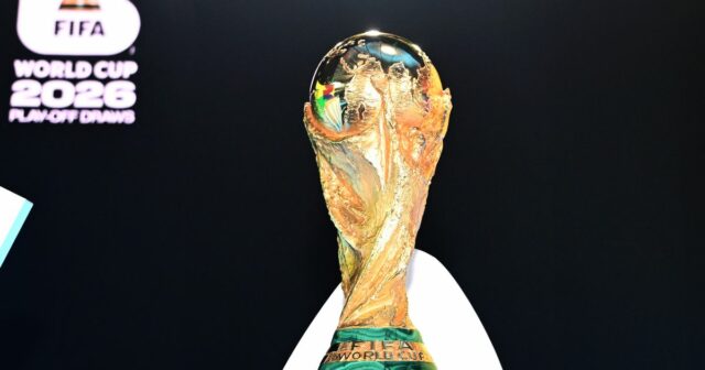 Celkový pohľad na trofej z majstrovstiev sveta