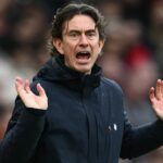 Na snímke manažér Tottenhamu Thomas Frank