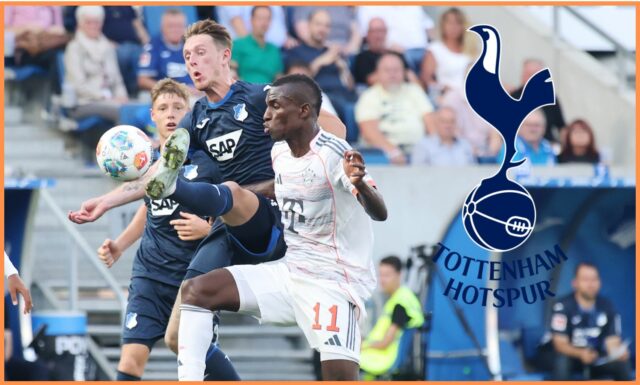 Tottenham vedie rokovania o prestupe Nicolasa Jacksona Nicolas Jackson gestikuloval počas zápasu Bayern Mníchov vs Hamburg